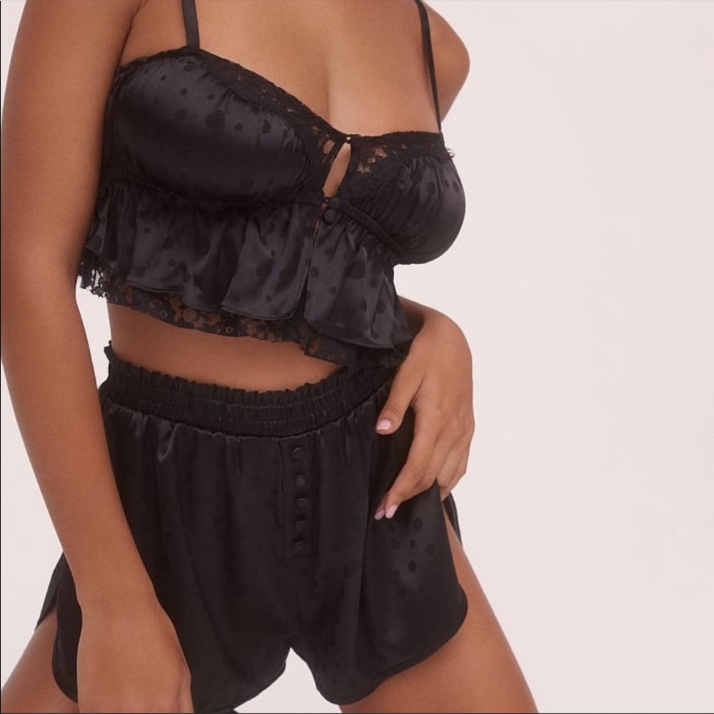 For Love And Lemons Fleur Jacquard Crop Top